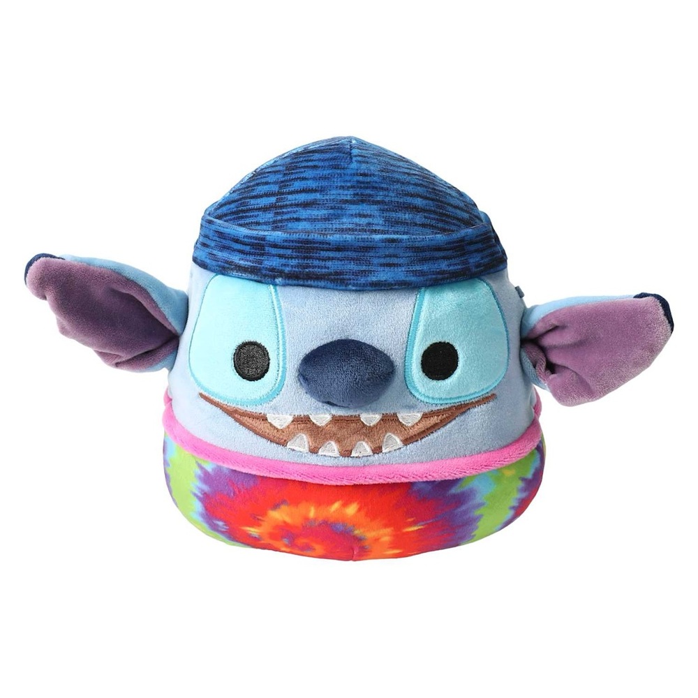 Disney Squishmallow Stitch in a Beanie
